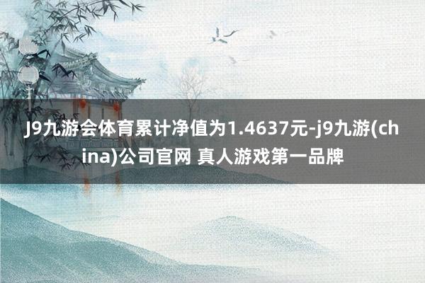 J9九游会体育累计净值为1.4637元-j9九游(china)公司官网 真人游戏第一品牌