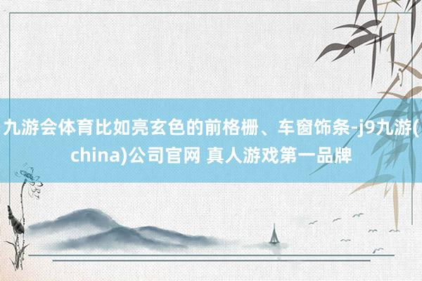 九游会体育比如亮玄色的前格栅、车窗饰条-j9九游(china)公司官网 真人游戏第一品牌