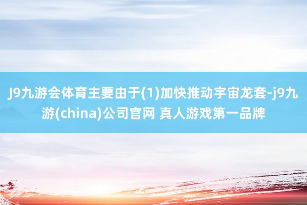 J9九游会体育主要由于(1)加快推动宇宙龙套-j9九游(china)公司官网 真人游戏第一品牌