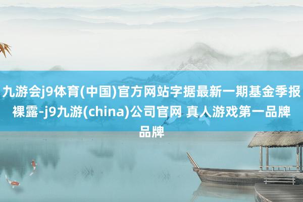 九游会j9体育(中国)官方网站字据最新一期基金季报裸露-j9九游(china)公司官网 真人游戏第一品牌