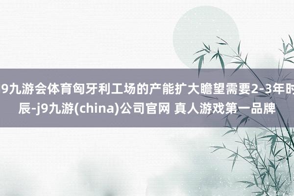 J9九游会体育匈牙利工场的产能扩大瞻望需要2-3年时辰-j9九游(china)公司官网 真人游戏第一品牌