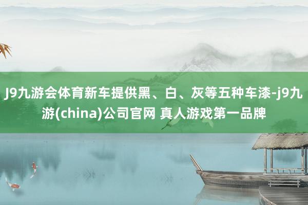 J9九游会体育新车提供黑、白、灰等五种车漆-j9九游(china)公司官网 真人游戏第一品牌