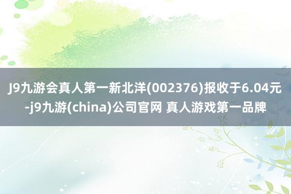 J9九游会真人第一新北洋(002376)报收于6.04元-j9九游(china)公司官网 真人游戏第一品牌