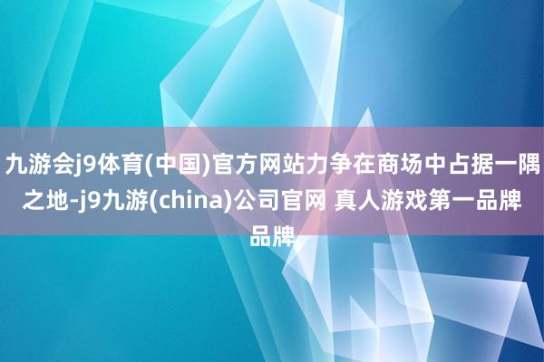 九游会j9体育(中国)官方网站力争在商场中占据一隅之地-j9九游(china)公司官网 真人游戏第一品牌