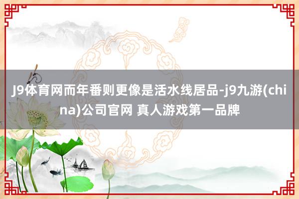 J9体育网而年番则更像是活水线居品-j9九游(china)公司官网 真人游戏第一品牌