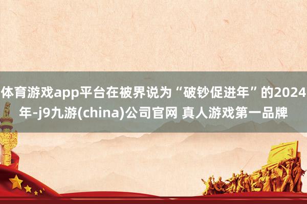 体育游戏app平台在被界说为“破钞促进年”的2024年-j9九游(china)公司官网 真人游戏第一品牌